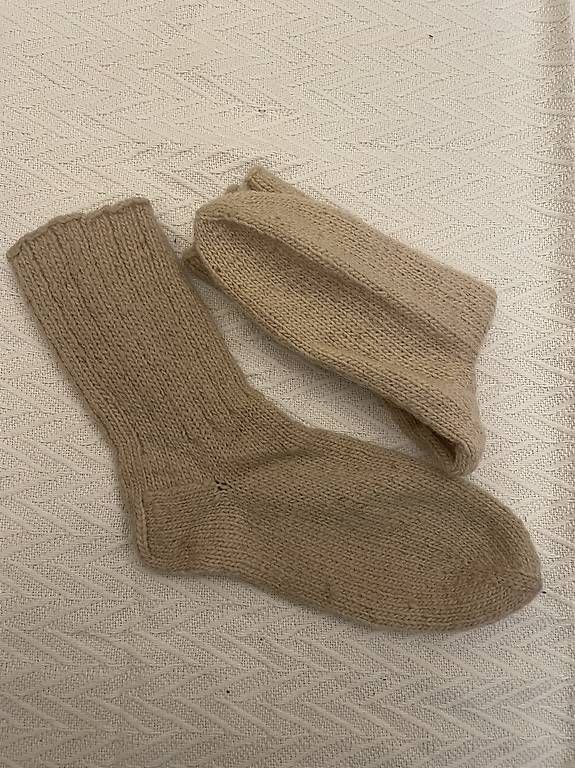 Calze: Handarbeit Socken aus Bio Schaffell – Nuovo (secondo la descrizione) da Pratteln venduto da mim_7tf2