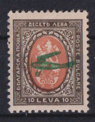Tutti i francobolli: Bulgarien 1927: Flugpost 10 L. – Nuovo (secondo la descrizione) da Eschlikon TG venduto da PhilCon