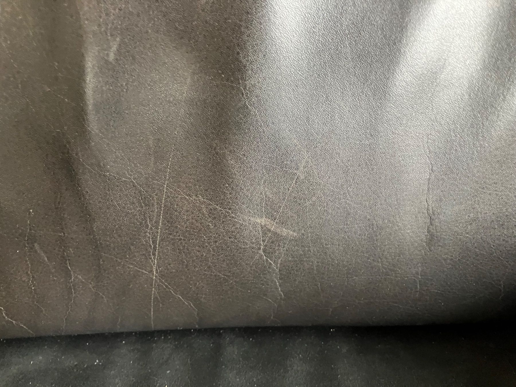 Divani: Sofa, Kunstleder schwarz – Usato da Winterthur venduto da Seepferdchen63 2