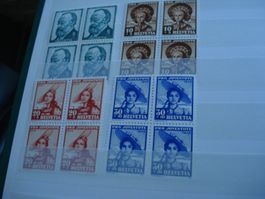Pro Juventute Satz 1940, 4erblock **