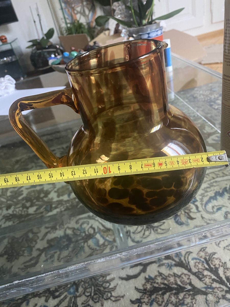 Caraffe: Caraffe verre vintage effet tortoise – Usato da Küssnacht am Rigi venduto da FFKA 1