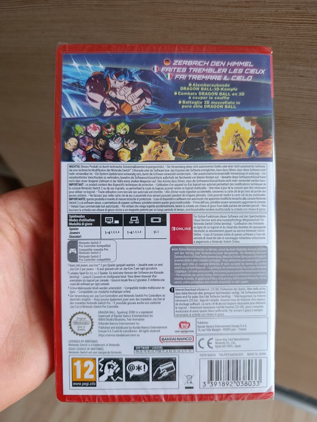 Nintendo Giochi: Nintendo Switch 2: Dragon Ball Sparking Zero Spiel, NEU – Nuovo e nell'imballaggio originale da Wil SG venduto da Donaldus 1