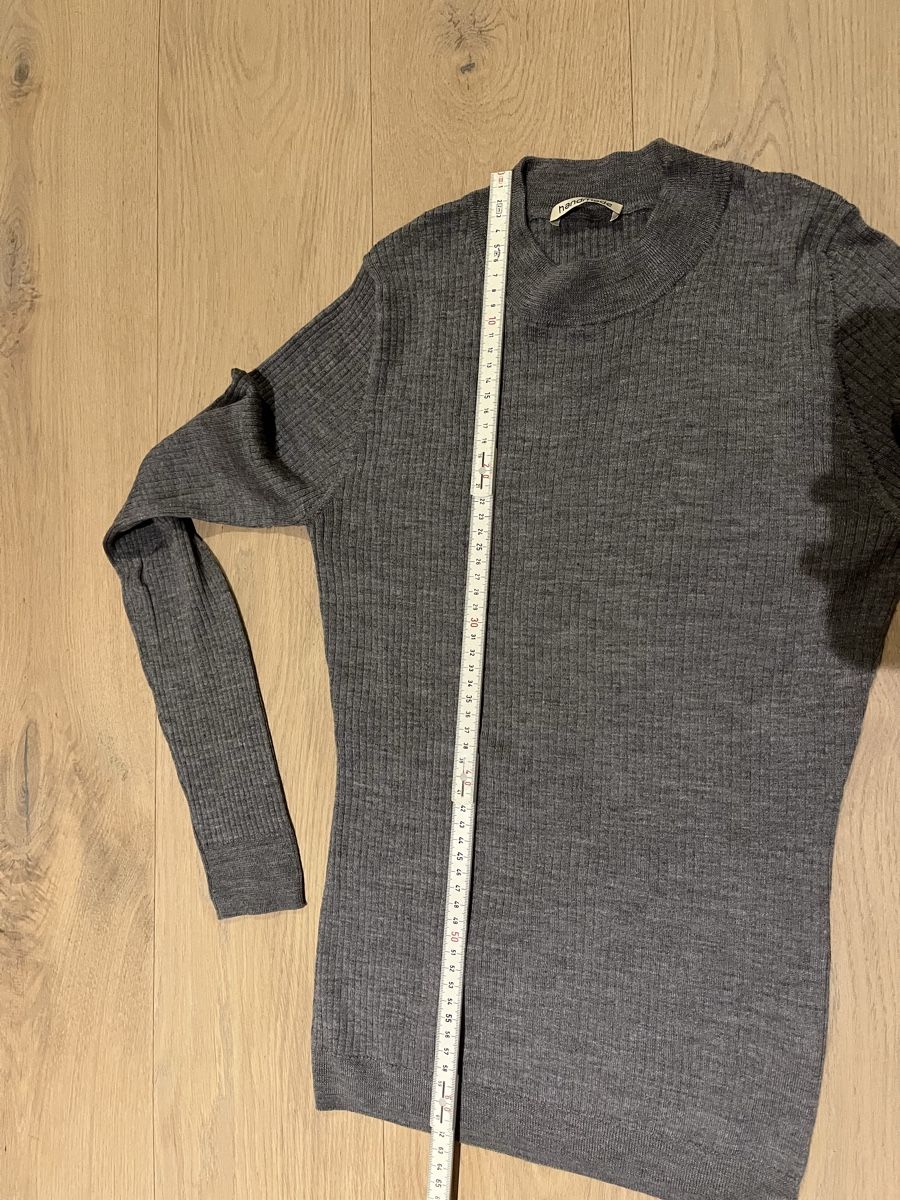 Maglioni & Felpe: Grauer Strickpullover aus Schurwolle und Seide, Gr. L – Usato da Schönenberg ZH venduto da mobalux1 4