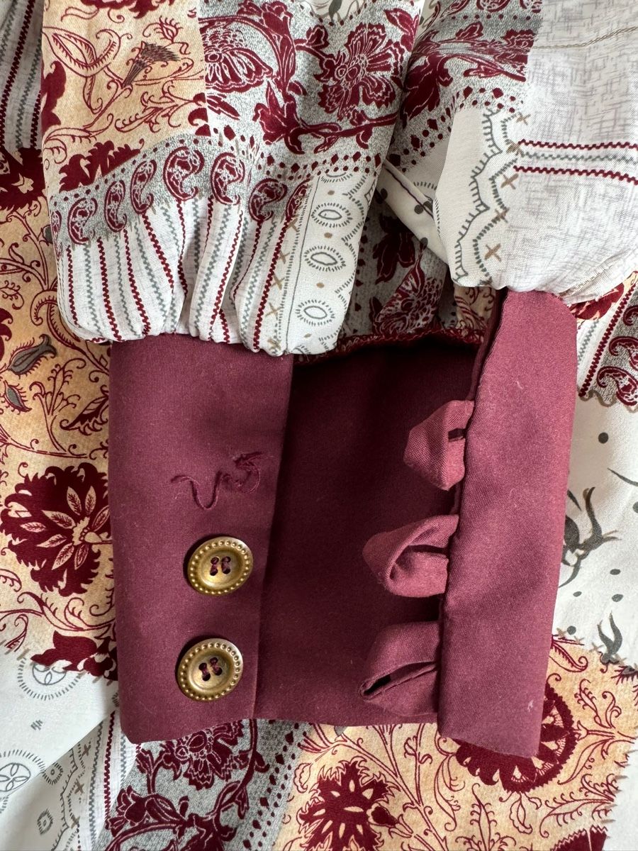 Camicette: Schicke patchworkBluse mit Blumenmuster und Knöpfen Gr. 38 – Usato da lommis venduto da inf_thv8 4