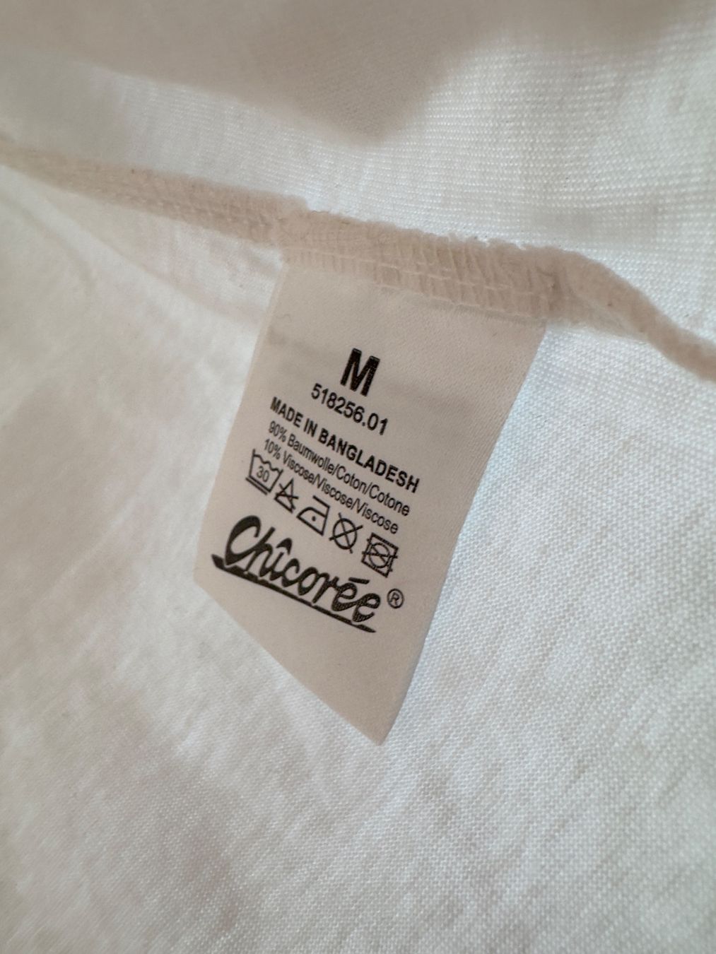T-shirt: Grau-weisses Shirt von Chicoree Gr. M – Usato da Grosswangen venduto da second_hand_dress 6