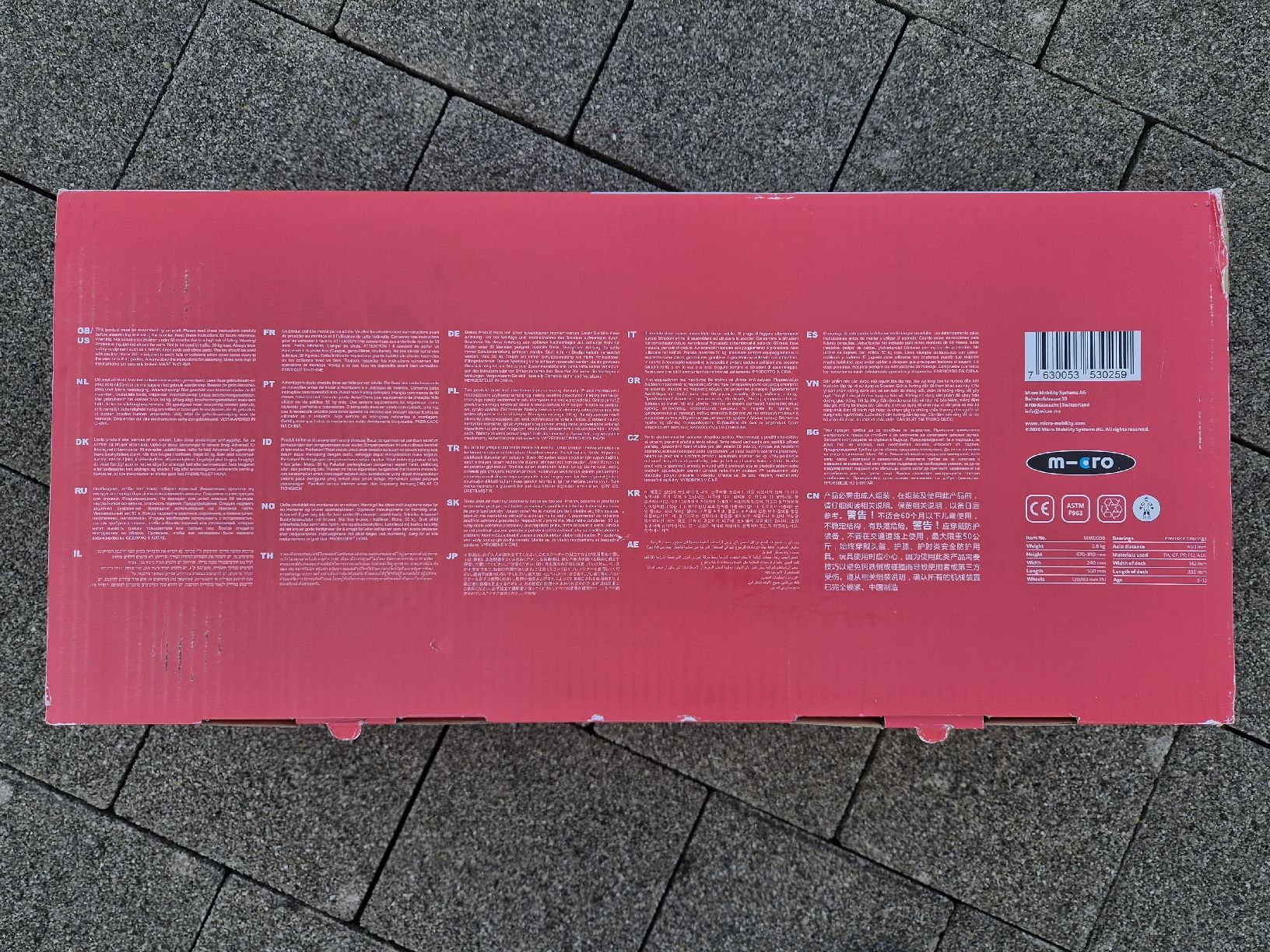Micro Kickboard: Trottinett "Maxi Micro Deluxe Foldable LED Red" gebraucht – Usato da Oberentfelden venduto da Jigibau 7