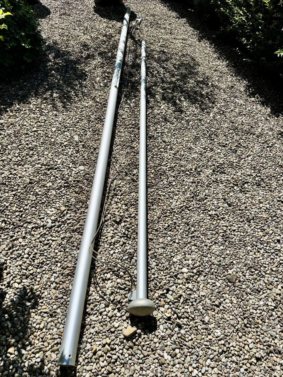 Bandiere: Fahnenmast eloxiertes Aluminium, 7m – Usato da Reiden venduto da joer01