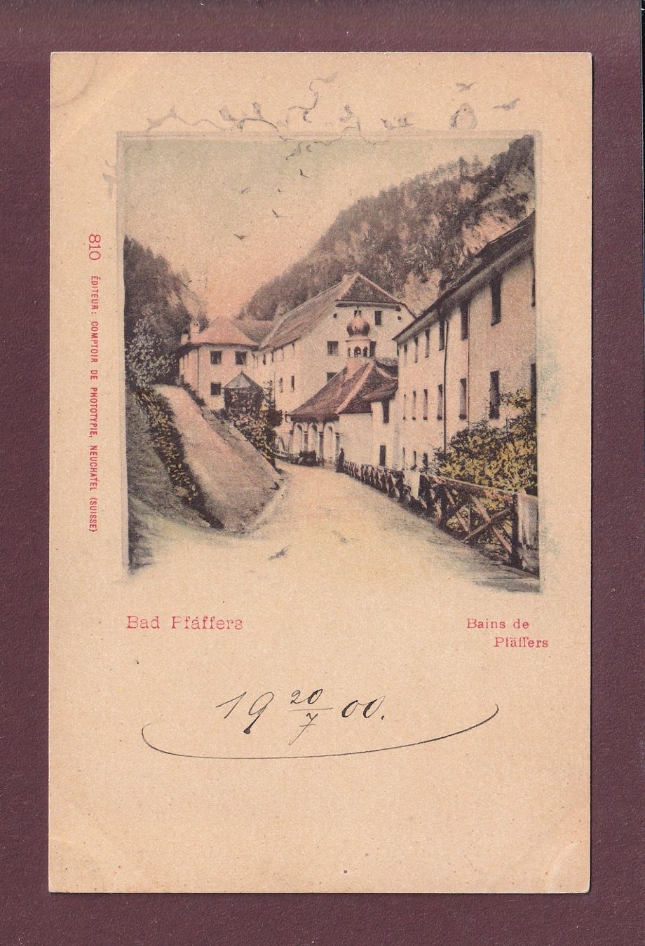 Cartes postales: BAD PFÄFERS - CPN – D'occasion à Pully par nicecards