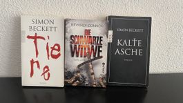 3 Thriller Bücher Simon Beckett Beverly Connor gebraucht