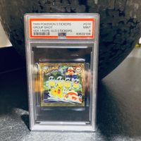 Pokemon Sticker Serie 1 Group Shot Gold Mint 9