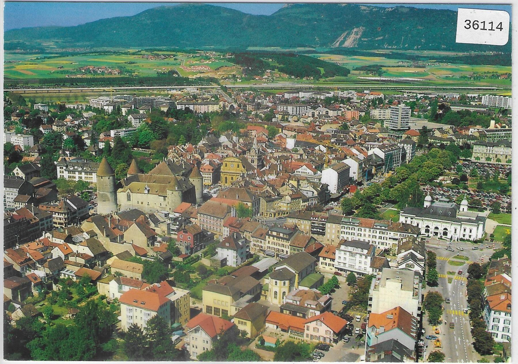Cartoline postali: Yverdon-les-Bains - Vue aerienne – Usato da Ettingen venduto da Kartenplanet