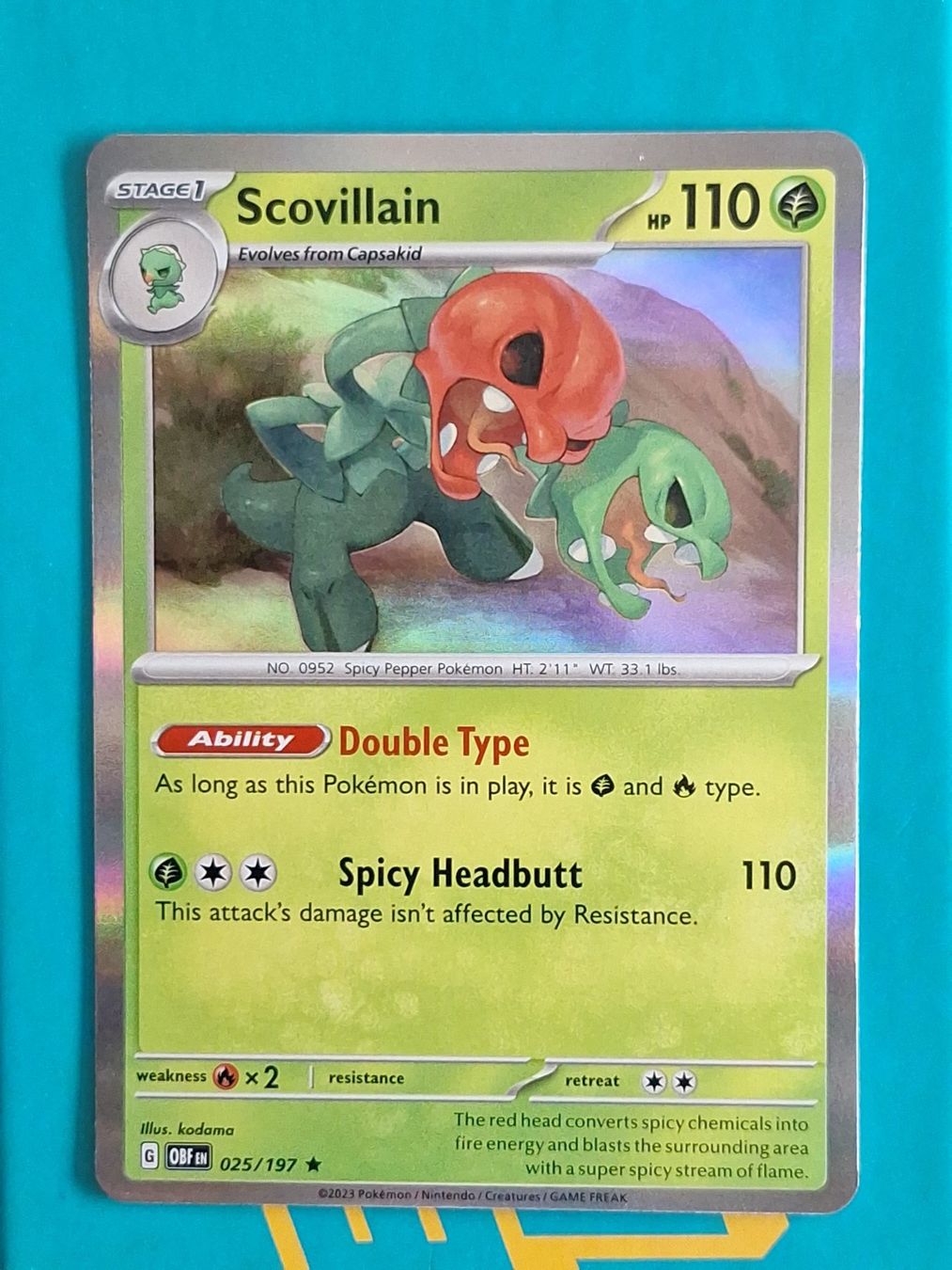 Pokémon Cartes à collectionner: Scovillain  Holo - Pokemon Obsidian Flames – D'occasion à Altstätten SG par GGsGameshop