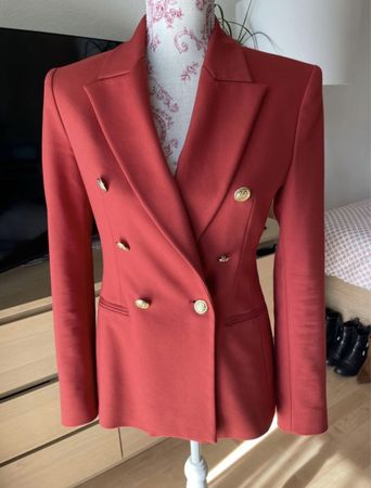 ZARA Burgundy Jacket XS/S (Balmain Inspired)