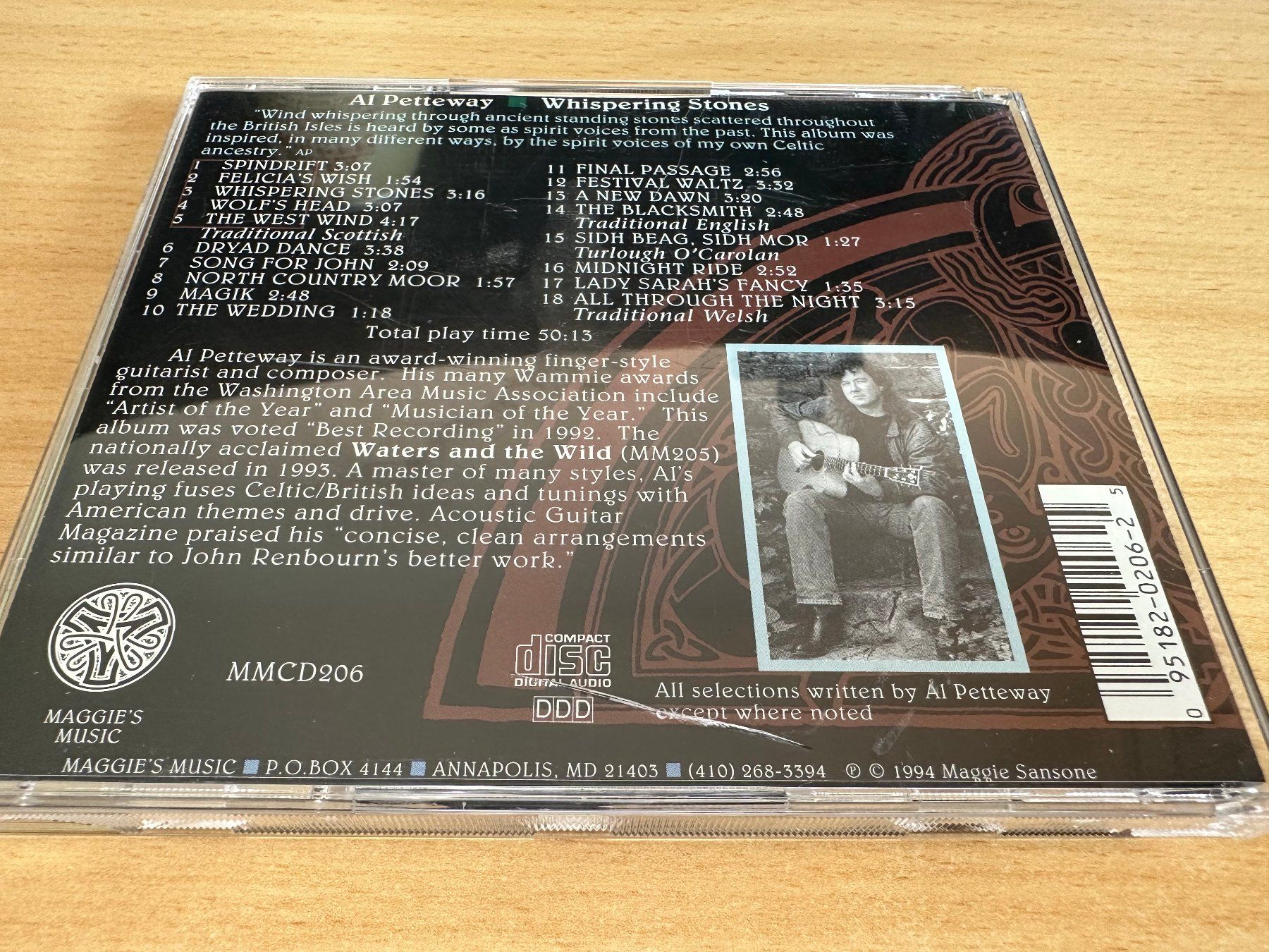 CD: Al Petteway – Whispering Stones – Usato da Rikon im Tösstal venduto da Alpenmutz 1