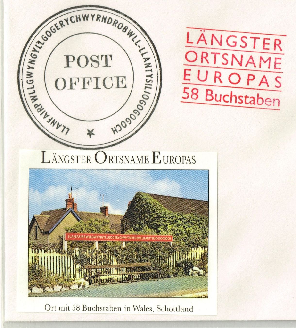 Alle Briefmarken: Mit 58 Buchstaben der Längste Ortsname Europas – Gebraucht aus Hombrechtikon von Fraese01 2