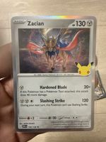 Carta Pokémon Zacian 106/128 Celebrations 25 anni