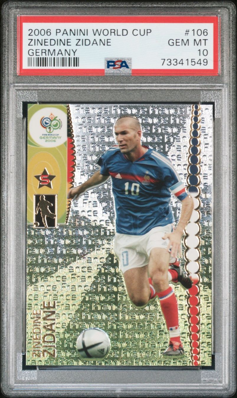 Panini Sammelbilder & Trading cards: 2006 PANINI WORLD CUP ZIDANE PSA 10 – Gebraucht aus St. Gallen von Matrix023