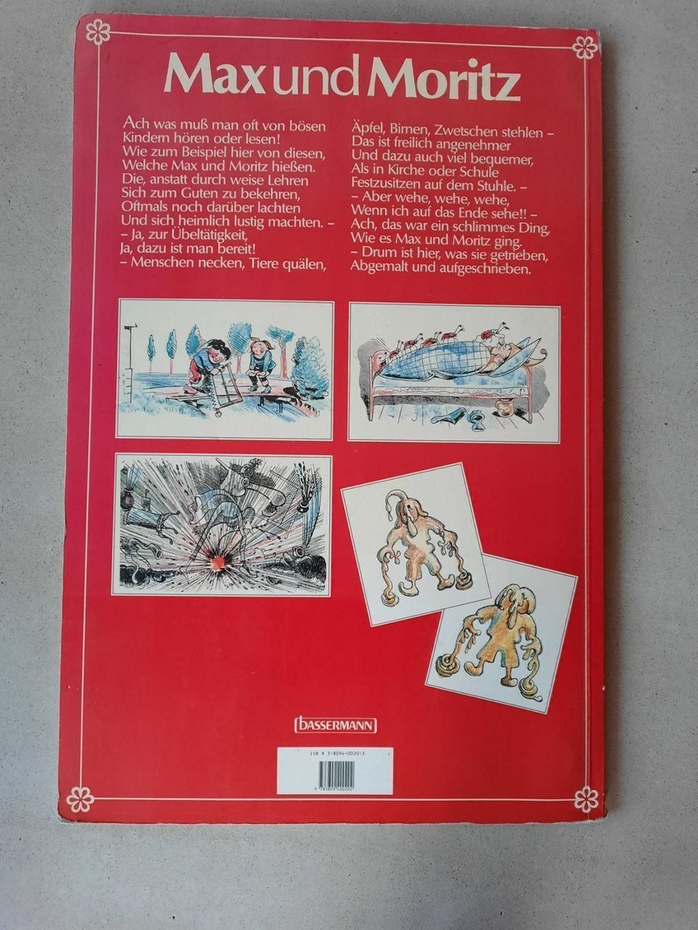 Libri: Riesiges kartoniertes Buch Max Moritz – Usato da Berneck venduto da Hansi_Muenz 2