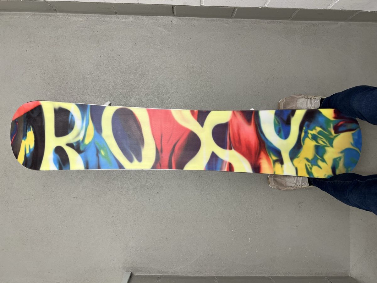 Roxy Board: Coolest snowboard on earth Roxy Banana Smooth EC2 + bindings – Usato da Watt venduto da rmt07 3