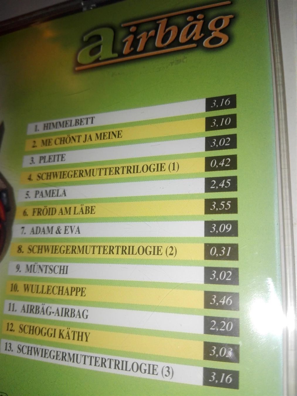 CD: Airbäg - dumm gange                                  © '1998 – Usato da St.Gallen venduto da elk2023 3