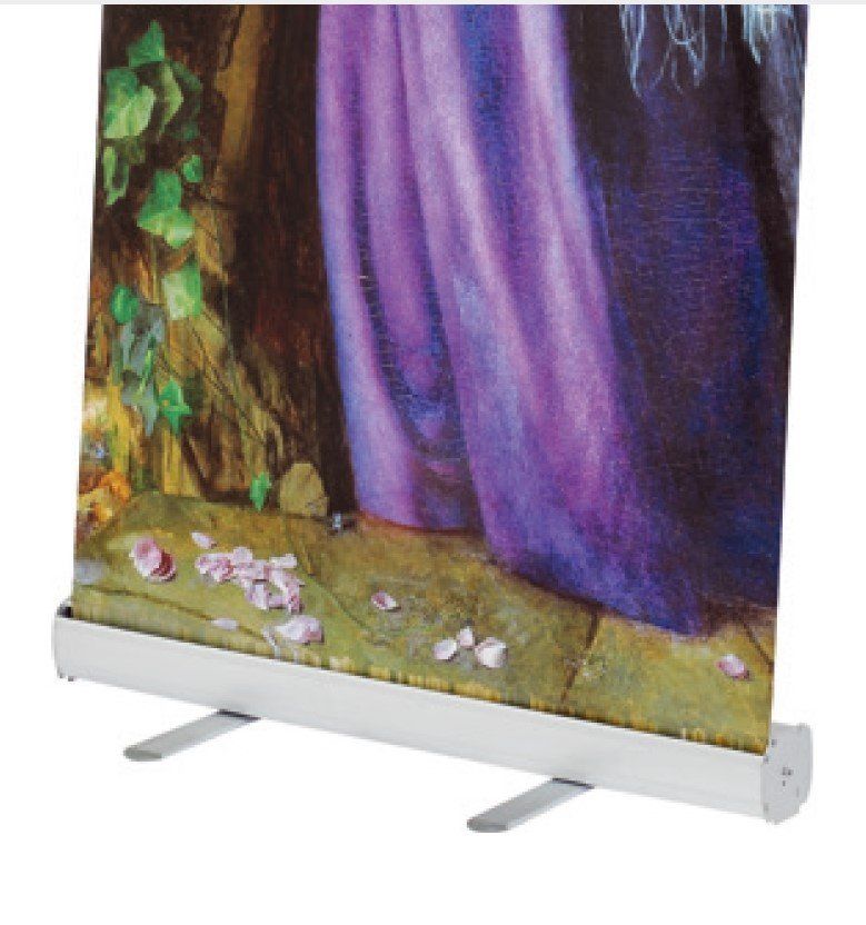 Allestimento di negozi e stand fieristici: ROLL UP BANNER 800 mm x 2000 mm - EINSEITIG – Nuovo e nell'imballaggio originale da Volketswil venduto da Alniz 1