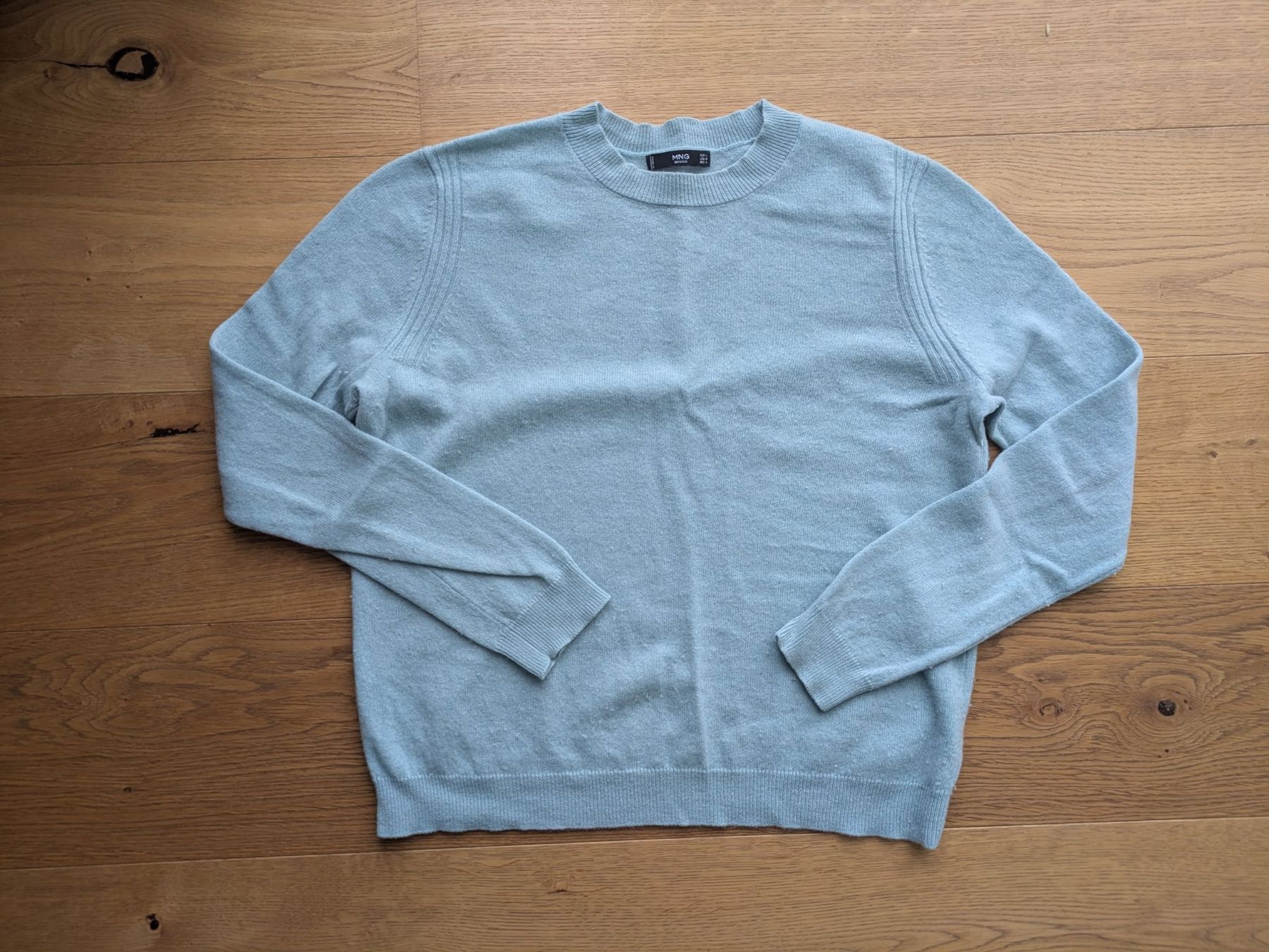 Mango Maglioni & Felpe: Mango Cashmere Pullover, Hellblau, Grösse L (M) – Usato da Birmensdorf ZH venduto da elz_6ccw