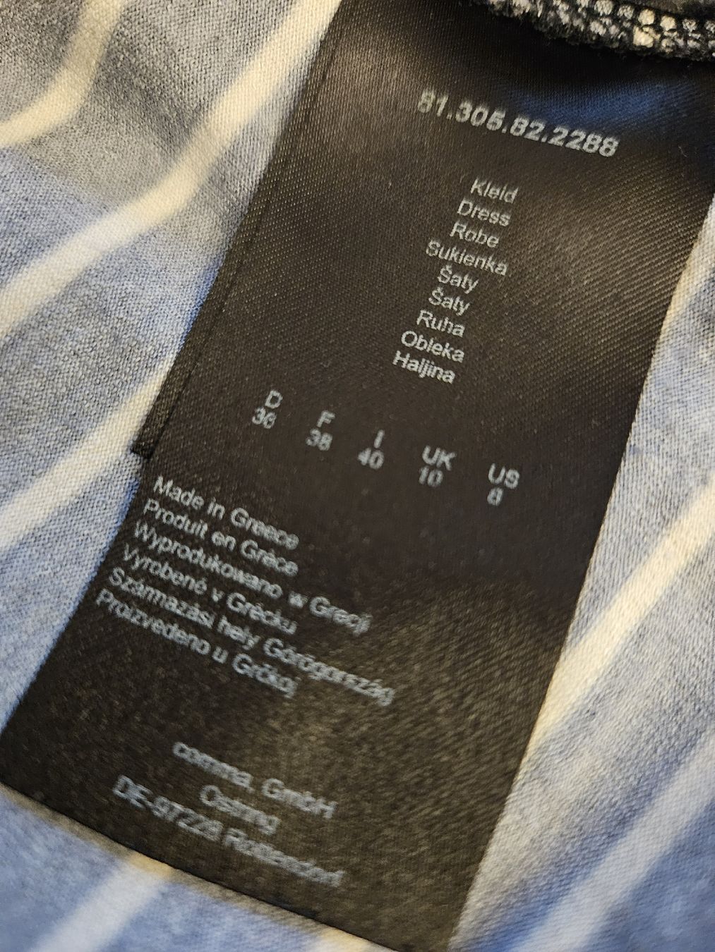 Comma Vestiti: Kleid Comma gestreift schwarz weiss Gr 36 – Nuovo (secondo la descrizione) da Anwil venduto da tamoos 5