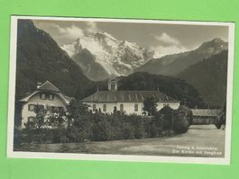 Gsteig bei  Interlaken Kirche mit Jungfrau Vintage