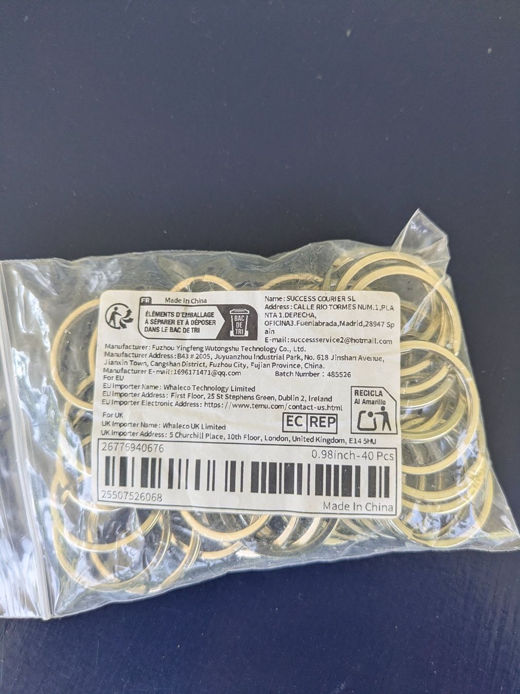 Seghe: Neue Ringe, 40 Stk 25 mm Durchmesser – Nuovo e nell'imballaggio originale da Adlikon venduto da Match62 1