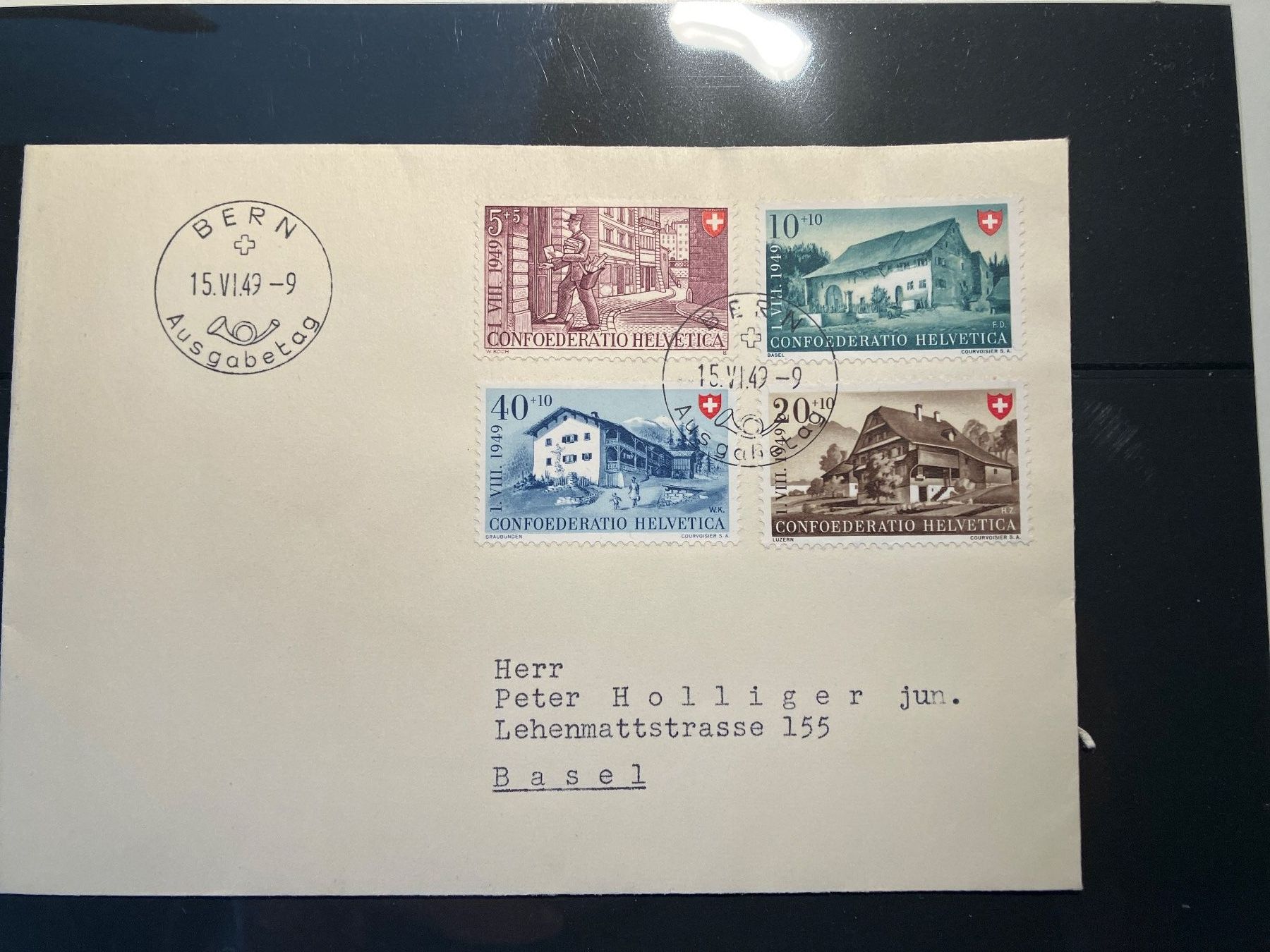 Tutti i francobolli: FDC Pro Patria 1949 – Usato da Baar venduto da Ramona10