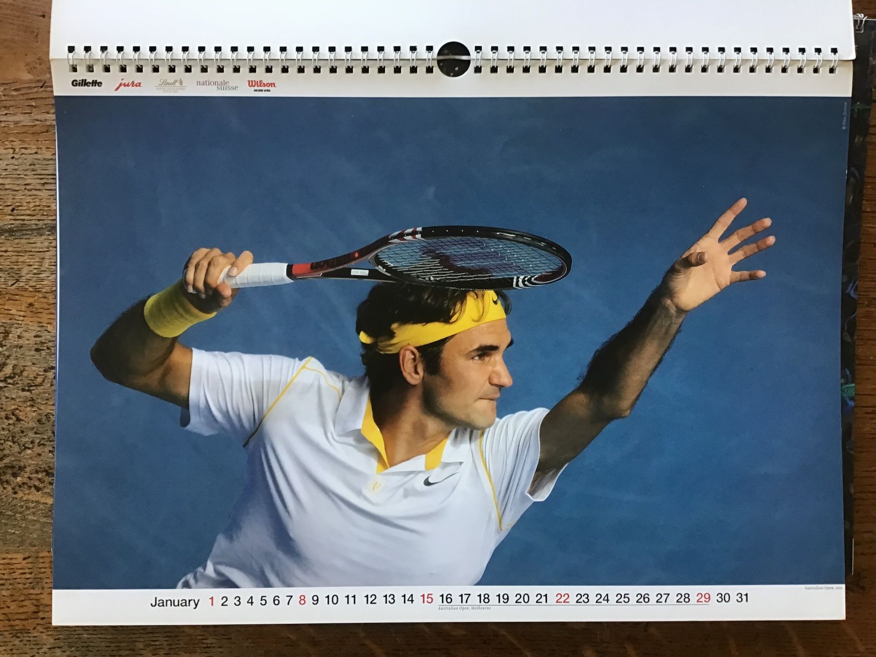 Calendari: Calendrier officiel Roger Federer 2012 – Usato da Fully venduto da Ruby97 1