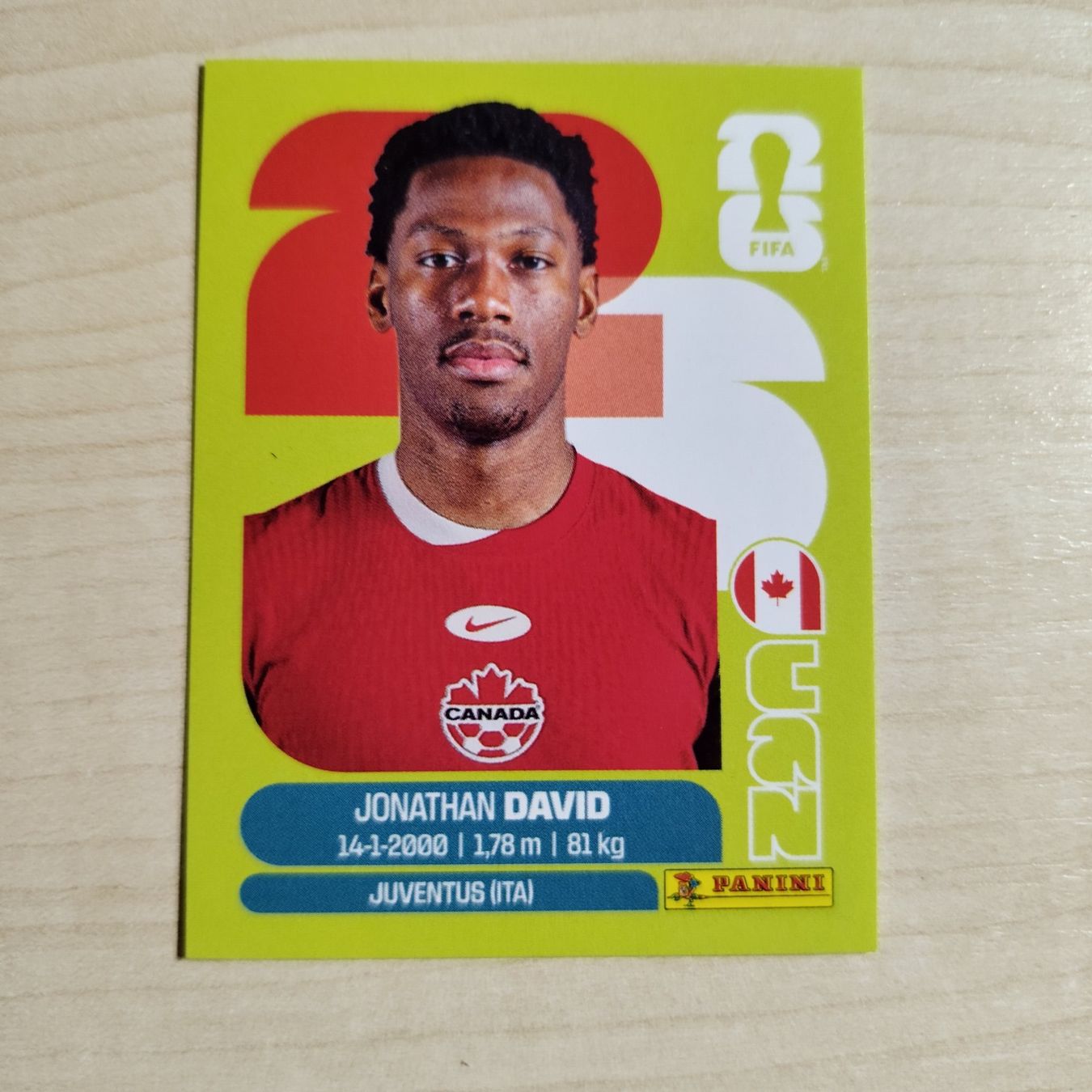 Panini Carte collezionabili: Jonathan DAVID, CAN 20, Panini WM 2026 – Nuovo (secondo la descrizione) da Dietlikon venduto da itmo