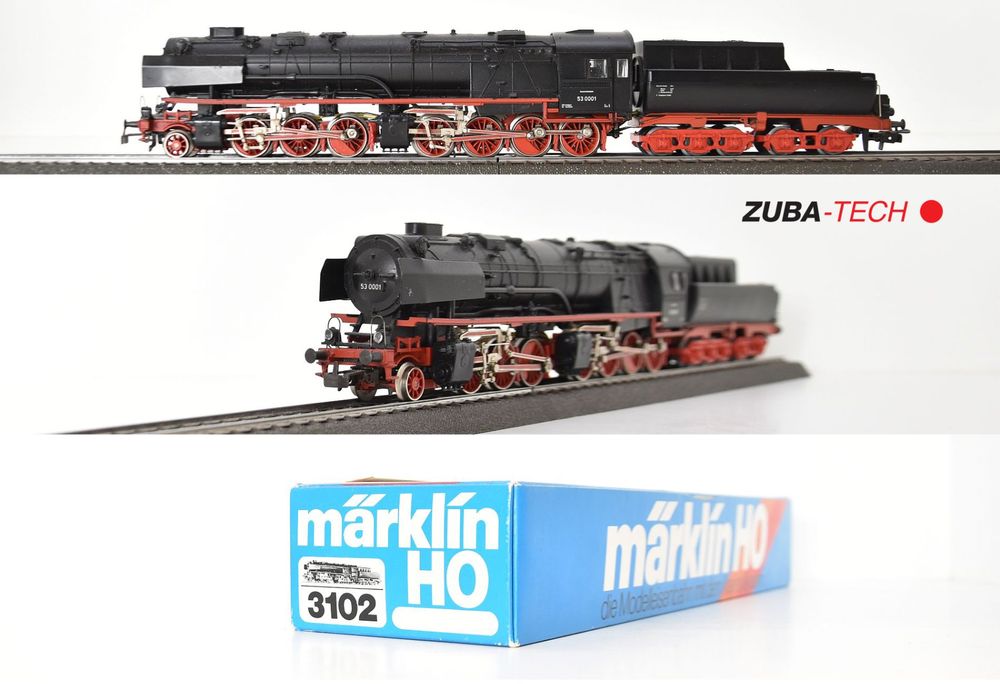 Märklin 3102 Dampflok BR 53 DR H0 WS Ditigal mit OVP (Gebraucht) in St ...