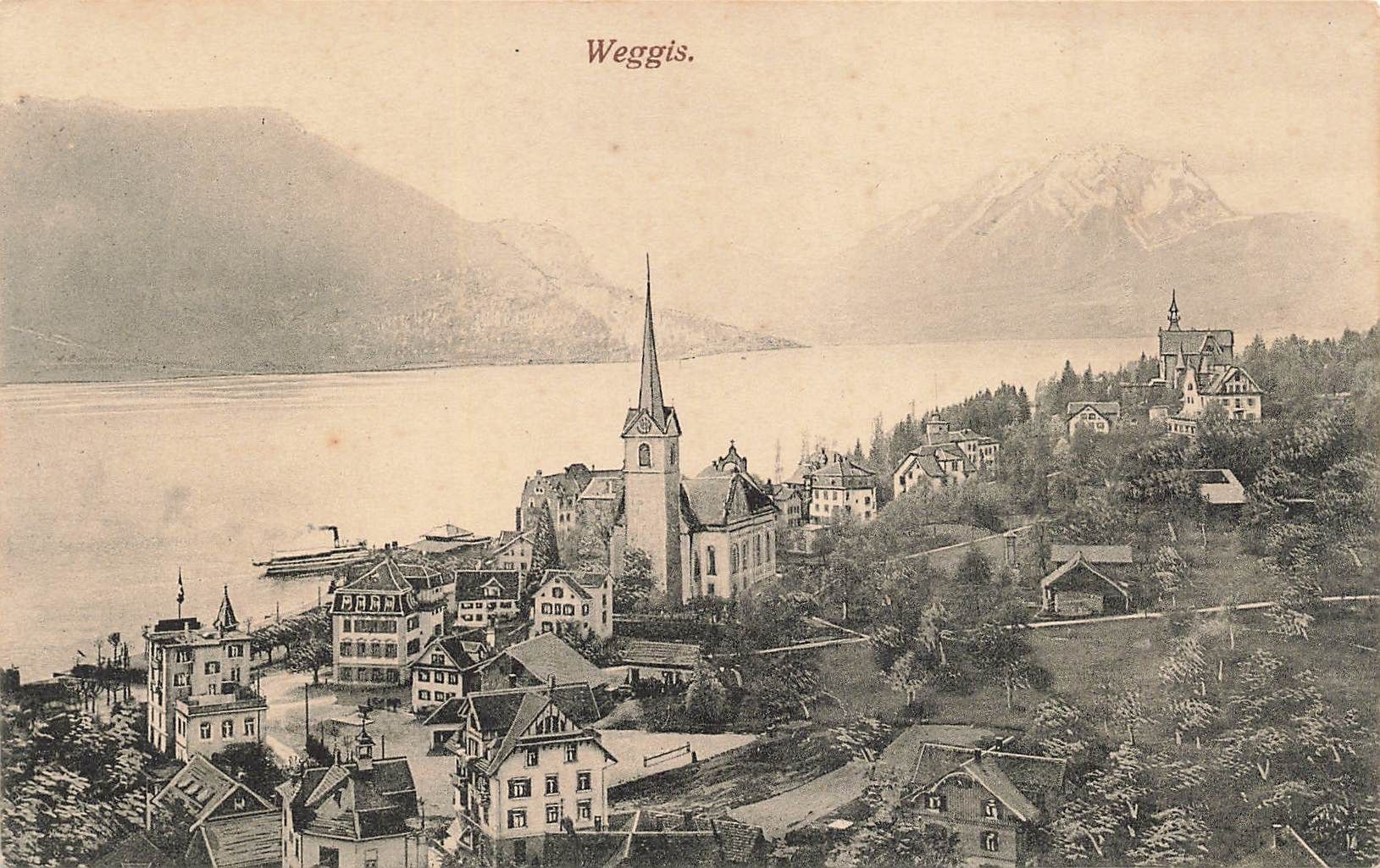 Cartoline postali: Weggis – Usato da Biasca venduto da Blenio71