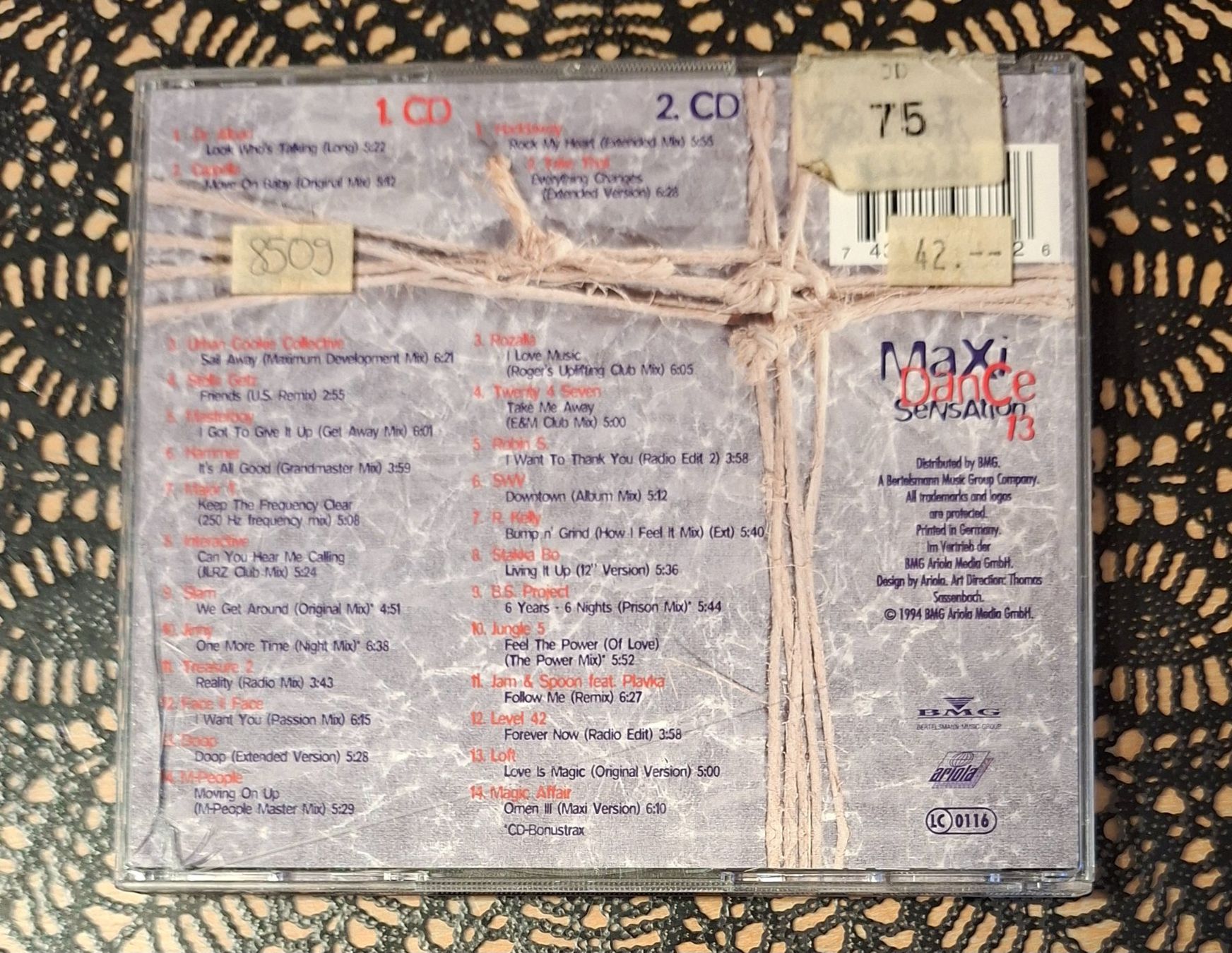 CD: Maxi Dance Senation 13, 2CD Hit Compilation Sampler 1994 – Usato da Schönenberg TG venduto da breiti12 1