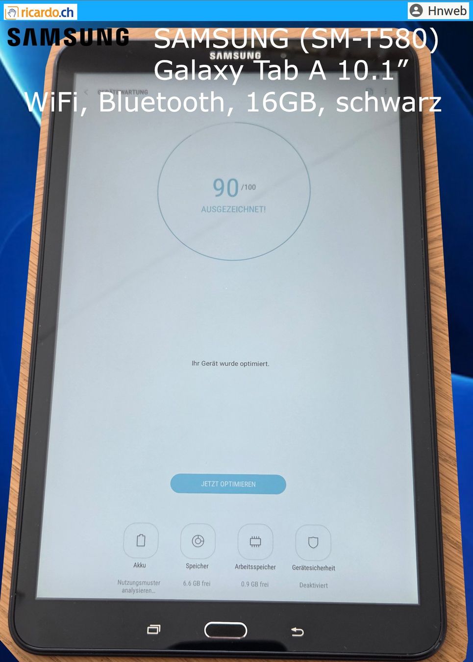 Samsung Tablet PC: SAMSUNG Galaxy Tab A SM-T580 – Usato da Kaisten venduto da Hnweb 5