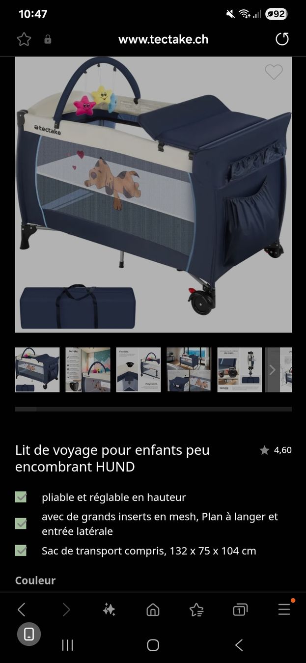 Letti: lit bébé neuf – Nuovo e nell'imballaggio originale da Yverdon-les-Bains venduto da enzine 3