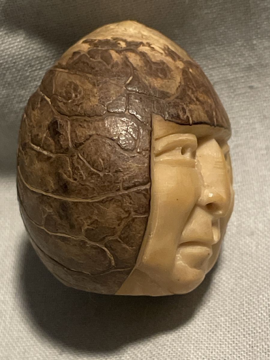 Statuette: Tagua Nuss, geschnitztes Gesicht – Usato da Embrach venduto da Gauvain1 1