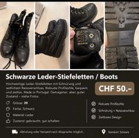 Stiefeletten Pavement Leder schwarz Grösse 39 gebraucht