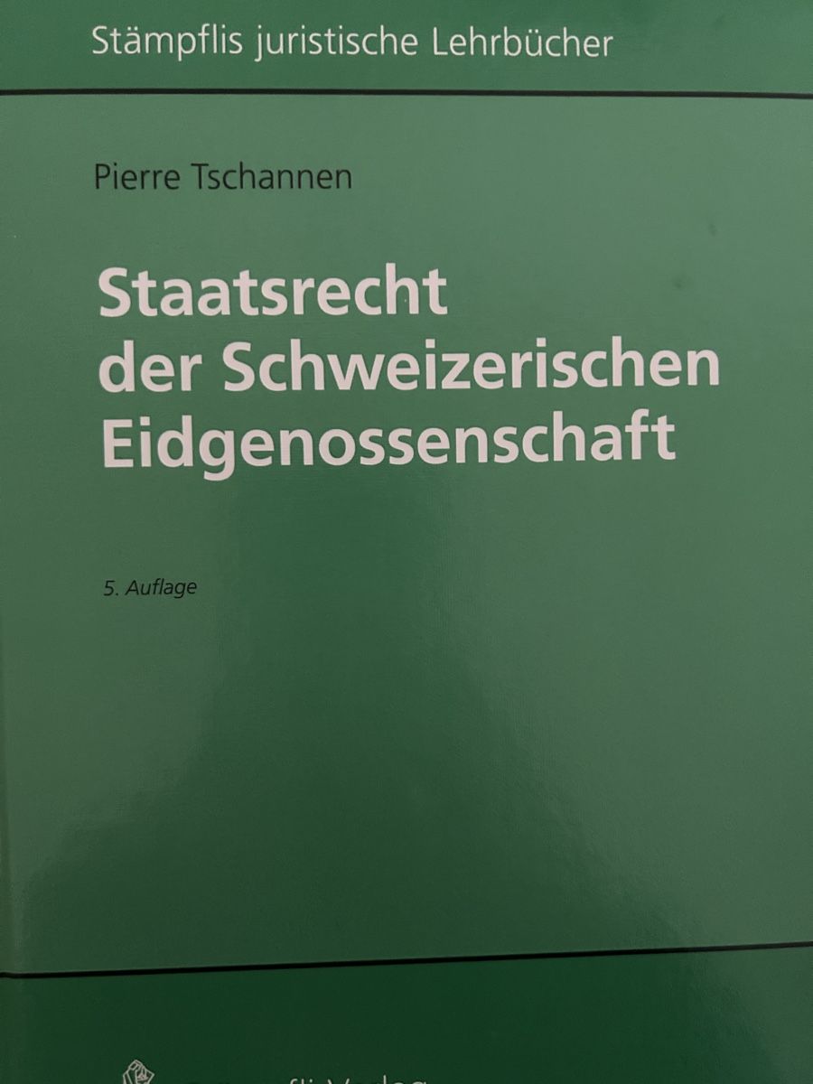 Bücher: Staatsrecht der Schweizerischen Eidgenossenschaft – Neu (gemäss Beschreibung) aus Kreuzlingen von cheaferfest