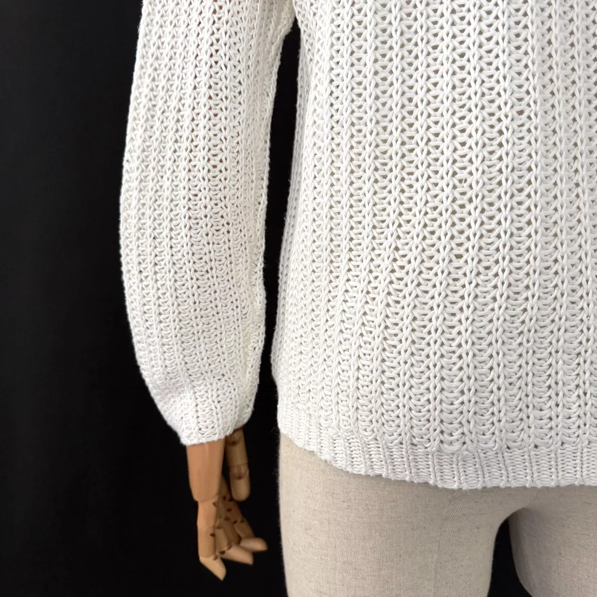 Hemisphere Maglioni & Felpe: HEMISPHERE White Linen Pullover – Usato da Emmen venduto da Avviivva_Com2023 4