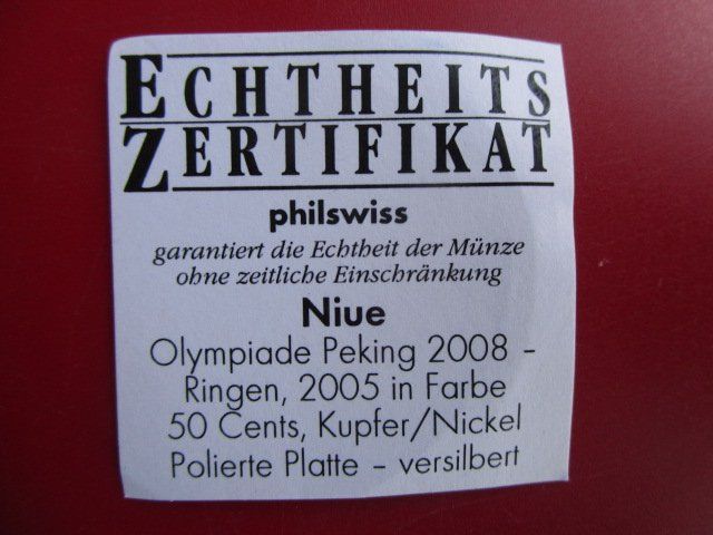 Medaglie: Elisabeth II - Olympiade Peking 2008 - Ringen - PP – Nuovo e nell'imballaggio originale da Luzern venduto da Horoskop1 2