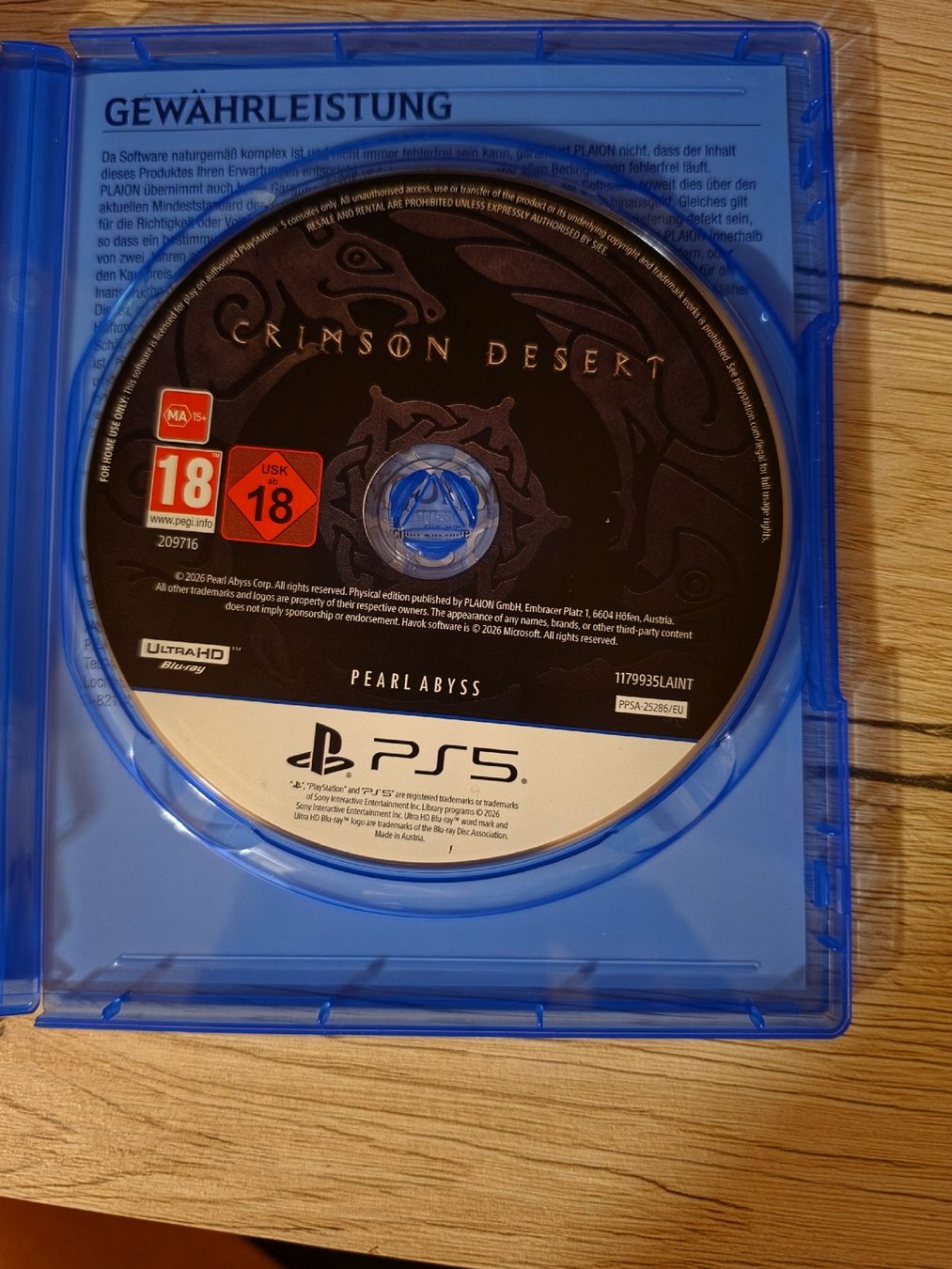Giochi: Crimson Desert Day One Edition PS5 – Nuovo (secondo la descrizione) da Sarnen venduto da TopOccProd 1