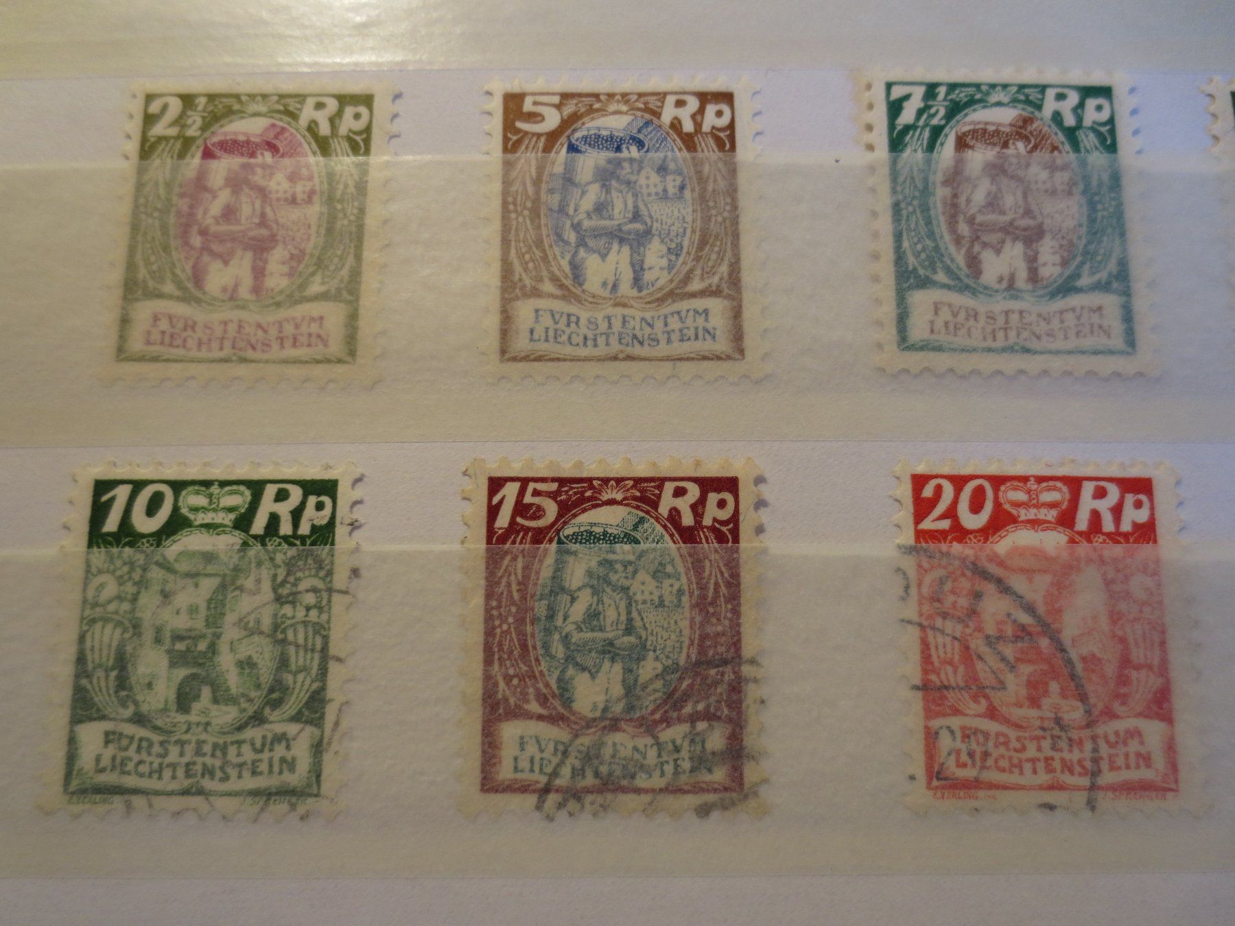 Alle Briefmarken: FL - 1924 / 28 Satz Briefmarken. KW= Fr. 210.- #5 – Gebraucht aus Schöftland von Topdeal4 1