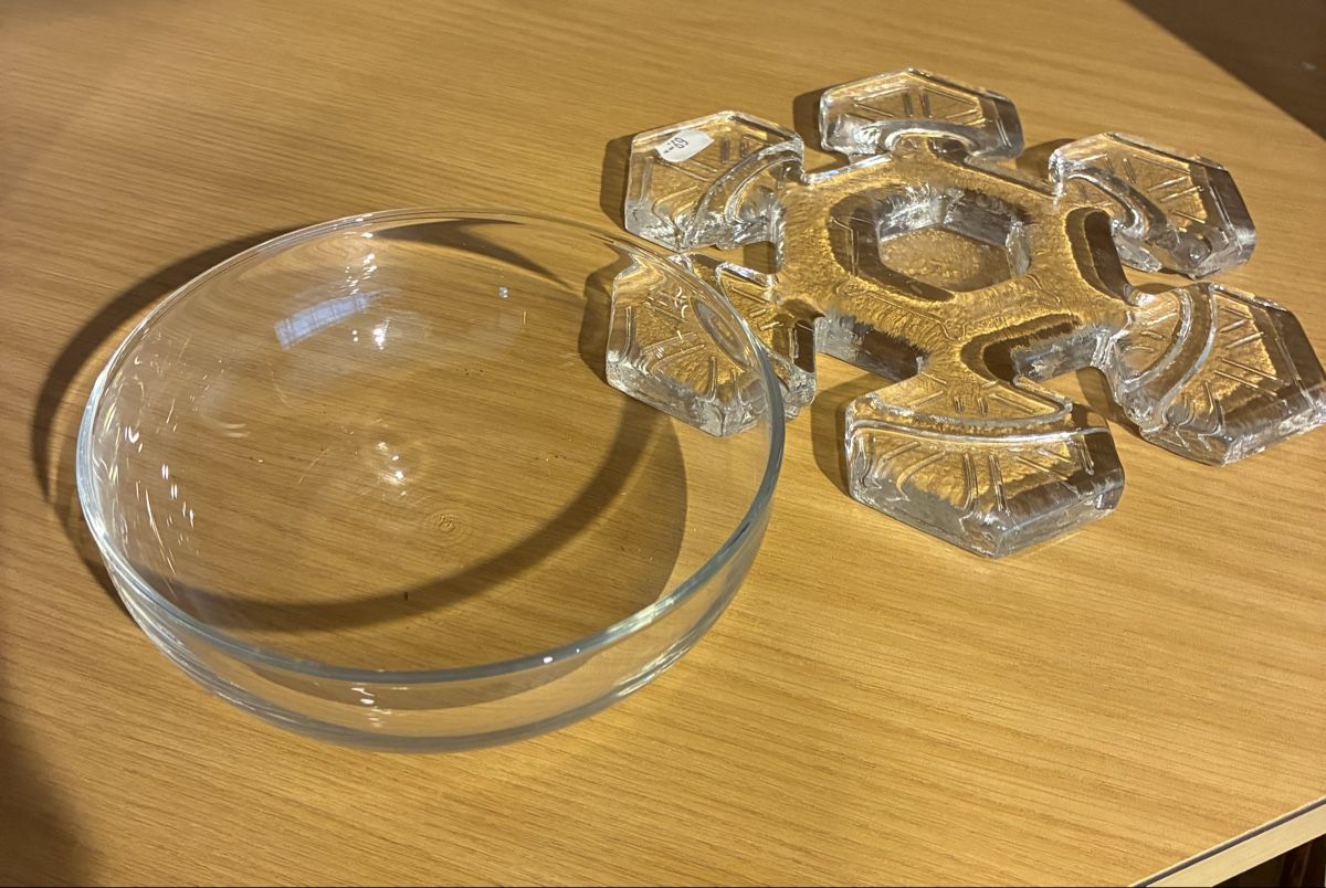 Glasi Hergiswil Ciotole: Vintage Glas Kerzenständer / Schale, Glasi Hergiswil! – Nuovo (secondo la descrizione) da Bettlach venduto da Brissoni 2