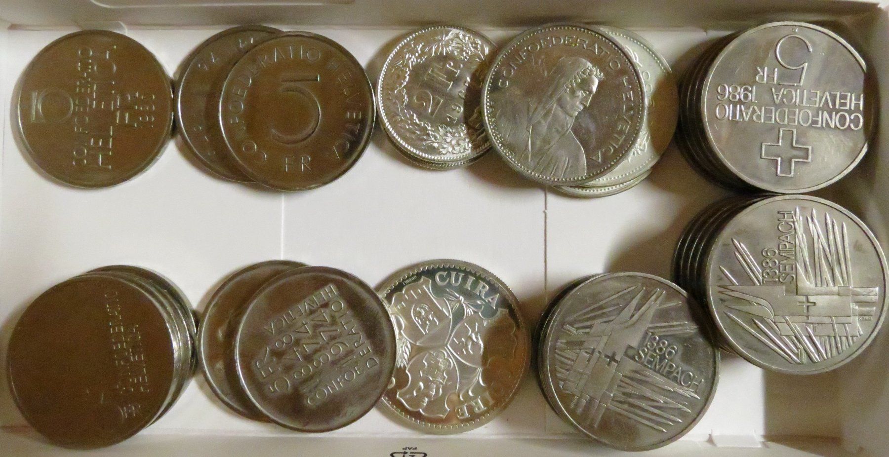 Tutti le monete: 5 liber Lot von 29.Stck – Usato da Walenstadt venduto da apropo 1
