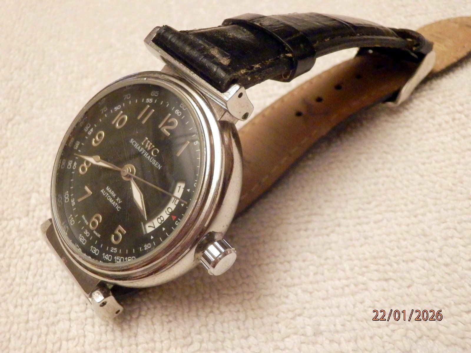 IWC Orologi: IWC Mark XV, Automatic, Datum, Glasboden, Tachimeter, 41mm – Usato da Ueberstorf venduto da dinbau 8