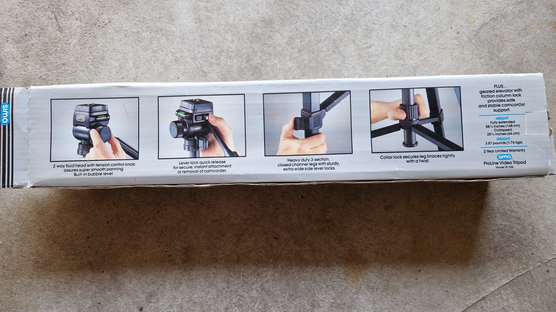 Treppiedi & Teste: SIMA ProLine Video Stativ ST-25K – Usato da Laufen venduto da nostalgie0811 2