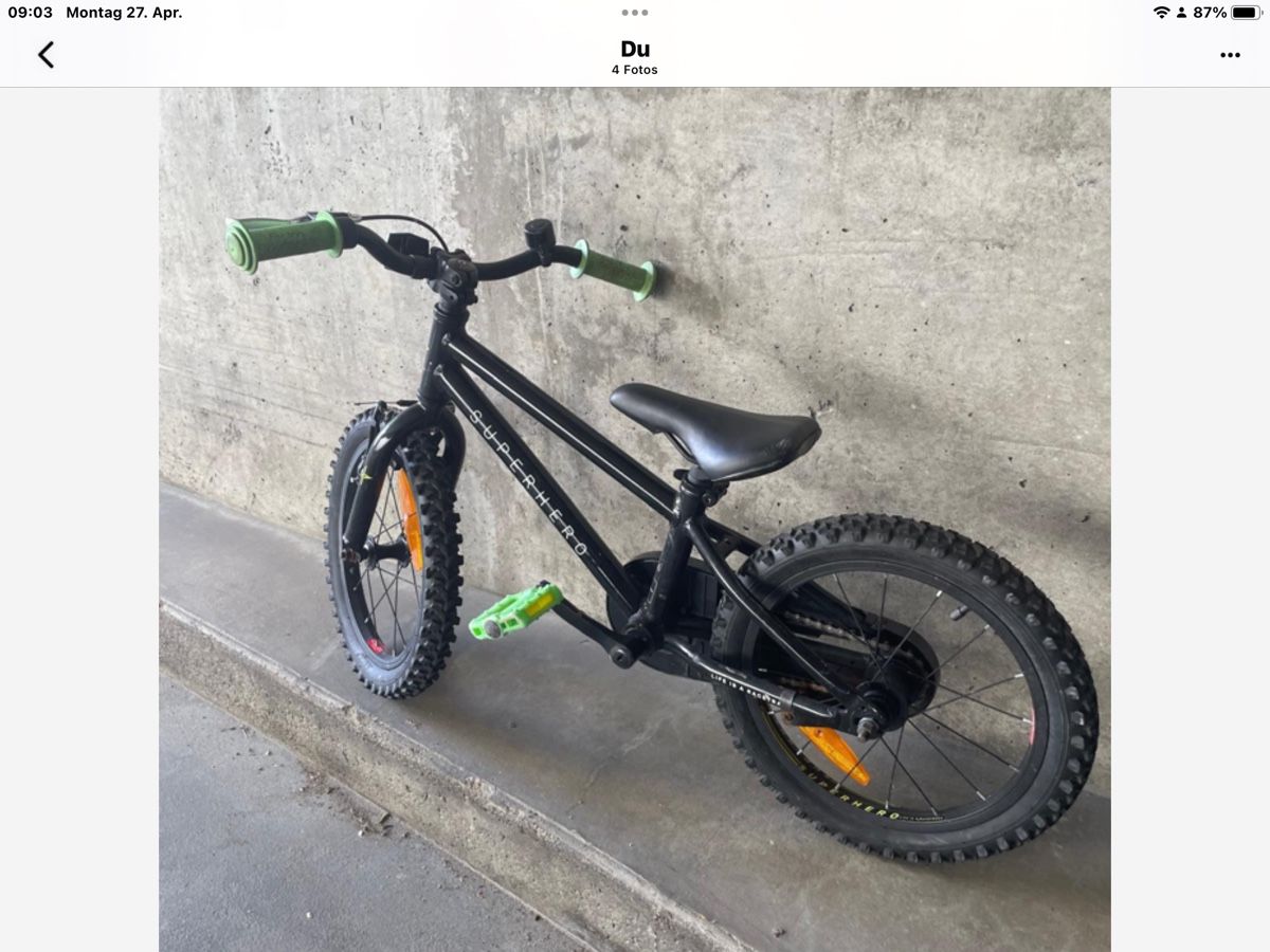 Biciclette: Kindervelo  SUPERHERO  Bikes 16 Zoll – Usato da Urtenen-Schönbühl venduto da Relis60 2