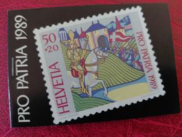 Pro Patria Markenheft  1989 ET Abart 1A